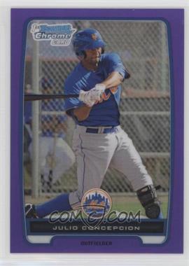 2012 Bowman Chrome - Prospects - Retail Purple Refractor #BCP189 - Julio Concepcion /199