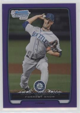 2012 Bowman Chrome - Prospects - Retail Purple Refractor #BCP207 - Forrest Snow /199