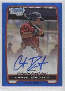 2012 Bowman Chrome - Prospects Autographs - Blue Refractor #BCA-CD - Chase Davidson /150