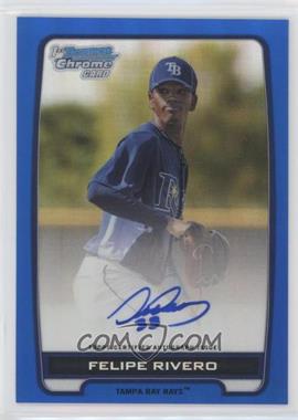 2012 Bowman Chrome - Prospects Autographs - Blue Refractor #BCA-FR - Felipe Rivero /150