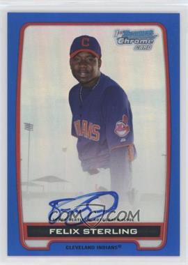 2012 Bowman Chrome - Prospects Autographs - Blue Refractor #BCA-FS - Felix Sterling /150