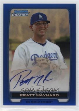 2012 Bowman Chrome - Prospects Autographs - Blue Refractor #BCA-PM - Pratt Maynard /150