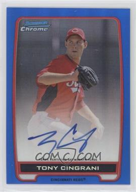 2012 Bowman Chrome - Prospects Autographs - Blue Refractor #BCA-TC - Tony Cingrani /150