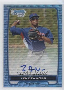 2012 Bowman Chrome - Prospects Autographs - Blue Wave Refractor #BCA-ZD - Zeke DeVoss /50