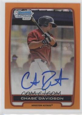 2012 Bowman Chrome - Prospects Autographs - Orange Refractor #BCA-CD - Chase Davidson /25