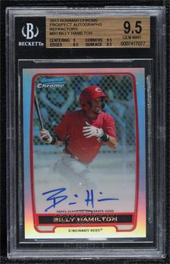 2012 Bowman Chrome - Prospects Autographs - Refractor #BCA-BH - Billy Hamilton /500 [BGS 9.5 GEM MINT]