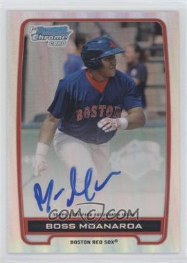 2012 Bowman Chrome - Prospects Autographs - Refractor #BCA-BM - Boss Moanaroa /500