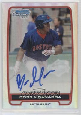 2012 Bowman Chrome - Prospects Autographs - Refractor #BCA-BM - Boss Moanaroa /500