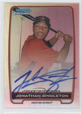 2012 Bowman Chrome - Prospects Autographs - Refractor #BCA-JS - Jonathan Singleton /500