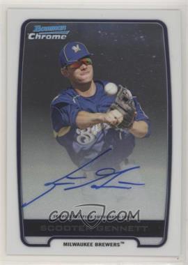 2012 Bowman Chrome - Prospects Autographs #BCA-SG - Scooter Gennett