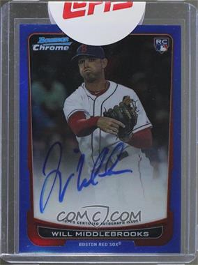 2012 Bowman Chrome - Rookie Autographs - Blue Refractor #RA-WM - Will Middlebrooks /99 [Uncirculated]