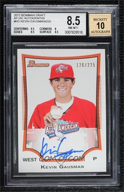 2012 Bowman Draft Picks & Prospects - Aflac All-American Autographs #AFLAC-KG - Kevin Gausman /225 [BGS 8.5 NM‑MT+]