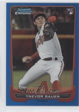 2012 Bowman Draft Picks & Prospects - Chrome - Blue Refractor #1 - Trevor Bauer /250