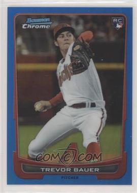 2012 Bowman Draft Picks & Prospects - Chrome - Blue Refractor #1 - Trevor Bauer /250