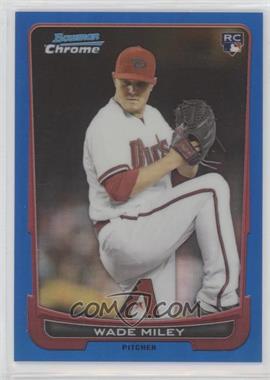 2012 Bowman Draft Picks & Prospects - Chrome - Blue Refractor #15 - Wade Miley /250