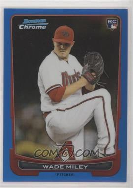 2012 Bowman Draft Picks & Prospects - Chrome - Blue Refractor #15 - Wade Miley /250