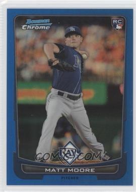 2012 Bowman Draft Picks & Prospects - Chrome - Blue Refractor #20 - Matt Moore /250