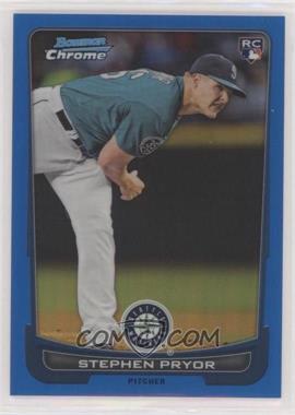 2012 Bowman Draft Picks & Prospects - Chrome - Blue Refractor #28 - Stephen Pryor /250