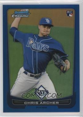 2012 Bowman Draft Picks & Prospects - Chrome - Blue Refractor #35 - Chris Archer /250