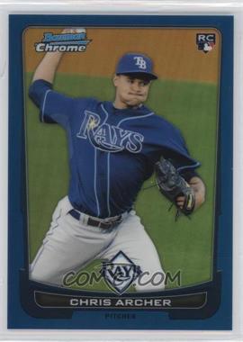 2012 Bowman Draft Picks & Prospects - Chrome - Blue Refractor #35 - Chris Archer /250