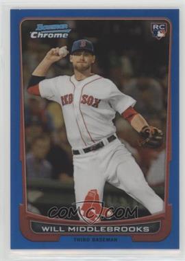 2012 Bowman Draft Picks & Prospects - Chrome - Blue Refractor #40 - Will Middlebrooks /250