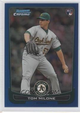 2012 Bowman Draft Picks & Prospects - Chrome - Blue Refractor #44 - Tom Milone /250