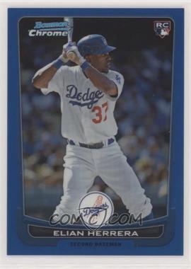 2012 Bowman Draft Picks & Prospects - Chrome - Blue Refractor #51 - Elian Herrera /250