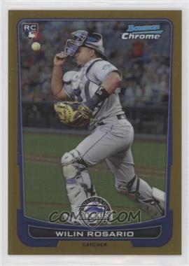 2012 Bowman Draft Picks & Prospects - Chrome - Gold Refractor #21 - Wilin Rosario /50