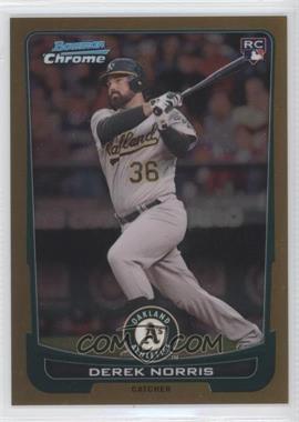 2012 Bowman Draft Picks & Prospects - Chrome - Gold Refractor #43 - Derek Norris /50