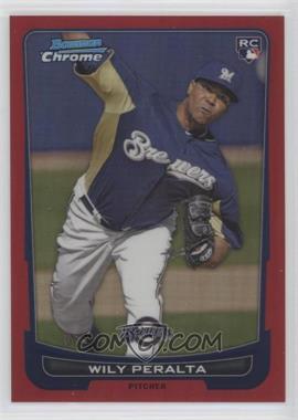 2012 Bowman Draft Picks & Prospects - Chrome - Red Refractor #48 - Wily Peralta /5