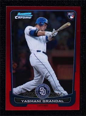 2012 Bowman Draft Picks & Prospects - Chrome - Red Refractor #7 - Yasmani Grandal /5