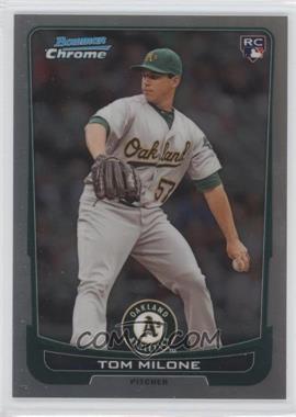 2012 Bowman Draft Picks & Prospects - Chrome - Refractor #44 - Tom Milone /300