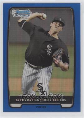 2012 Bowman Draft Picks & Prospects - Chrome Draft Picks - Blue Refractors #BDPP101 - Chris Beck /250