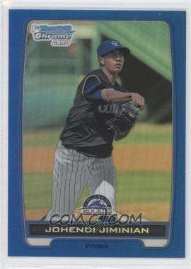 2012 Bowman Draft Picks & Prospects - Chrome Draft Picks - Blue Refractors #BDPP109 - Johendi Jiminian /250