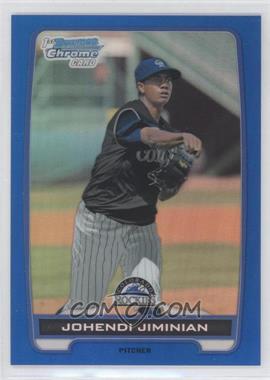 2012 Bowman Draft Picks & Prospects - Chrome Draft Picks - Blue Refractors #BDPP109 - Johendi Jiminian /250