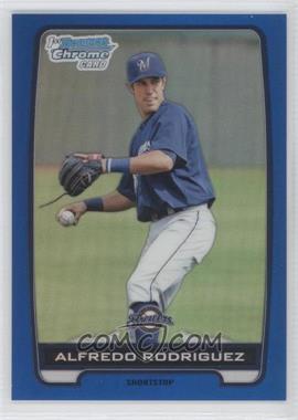 2012 Bowman Draft Picks & Prospects - Chrome Draft Picks - Blue Refractors #BDPP122 - Alfredo Rodriguez /250