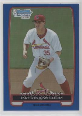 2012 Bowman Draft Picks & Prospects - Chrome Draft Picks - Blue Refractors #BDPP28 - Patrick Wisdom /250 [EX to NM]