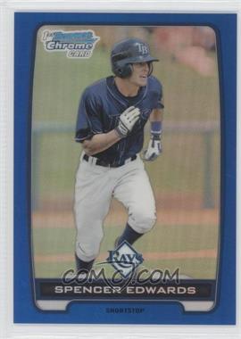 2012 Bowman Draft Picks & Prospects - Chrome Draft Picks - Blue Refractors #BDPP44 - Spencer Edwards /250