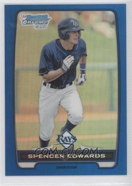 2012 Bowman Draft Picks & Prospects - Chrome Draft Picks - Blue Refractors #BDPP44 - Spencer Edwards /250