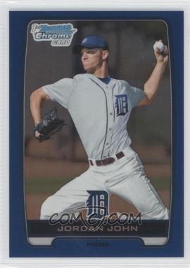 2012 Bowman Draft Picks & Prospects - Chrome Draft Picks - Blue Refractors #BDPP62 - Jordan John /250