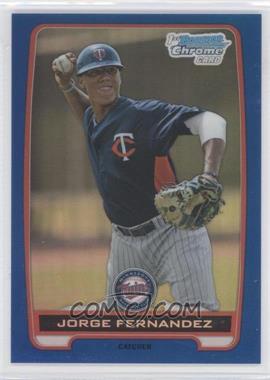 2012 Bowman Draft Picks & Prospects - Chrome Draft Picks - Blue Refractors #BDPP70 - Jorge Fernandez /250