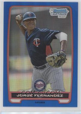 2012 Bowman Draft Picks & Prospects - Chrome Draft Picks - Blue Refractors #BDPP70 - Jorge Fernandez /250