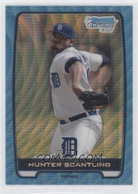 2012 Bowman Draft Picks & Prospects - Chrome Draft Picks - Blue Wave Refractors #BDPP106 - Hunter Scantling