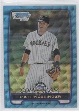 2012 Bowman Draft Picks & Prospects - Chrome Draft Picks - Blue Wave Refractors #BDPP118 - Matt Wessinger