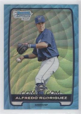 2012 Bowman Draft Picks & Prospects - Chrome Draft Picks - Blue Wave Refractors #BDPP122 - Alfredo Rodriguez