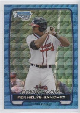 2012 Bowman Draft Picks & Prospects - Chrome Draft Picks - Blue Wave Refractors #BDPP129 - Fernelys Sanchez