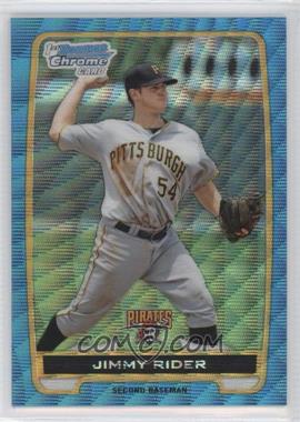 2012 Bowman Draft Picks & Prospects - Chrome Draft Picks - Blue Wave Refractors #BDPP146 - Jimmy Rider