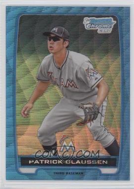 2012 Bowman Draft Picks & Prospects - Chrome Draft Picks - Blue Wave Refractors #BDPP156 - Patrick Claussen