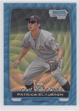 2012 Bowman Draft Picks & Prospects - Chrome Draft Picks - Blue Wave Refractors #BDPP156 - Patrick Claussen