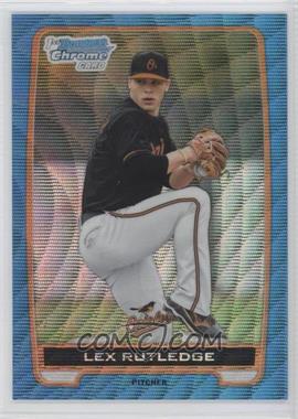 2012 Bowman Draft Picks & Prospects - Chrome Draft Picks - Blue Wave Refractors #BDPP61 - Lex Rutledge